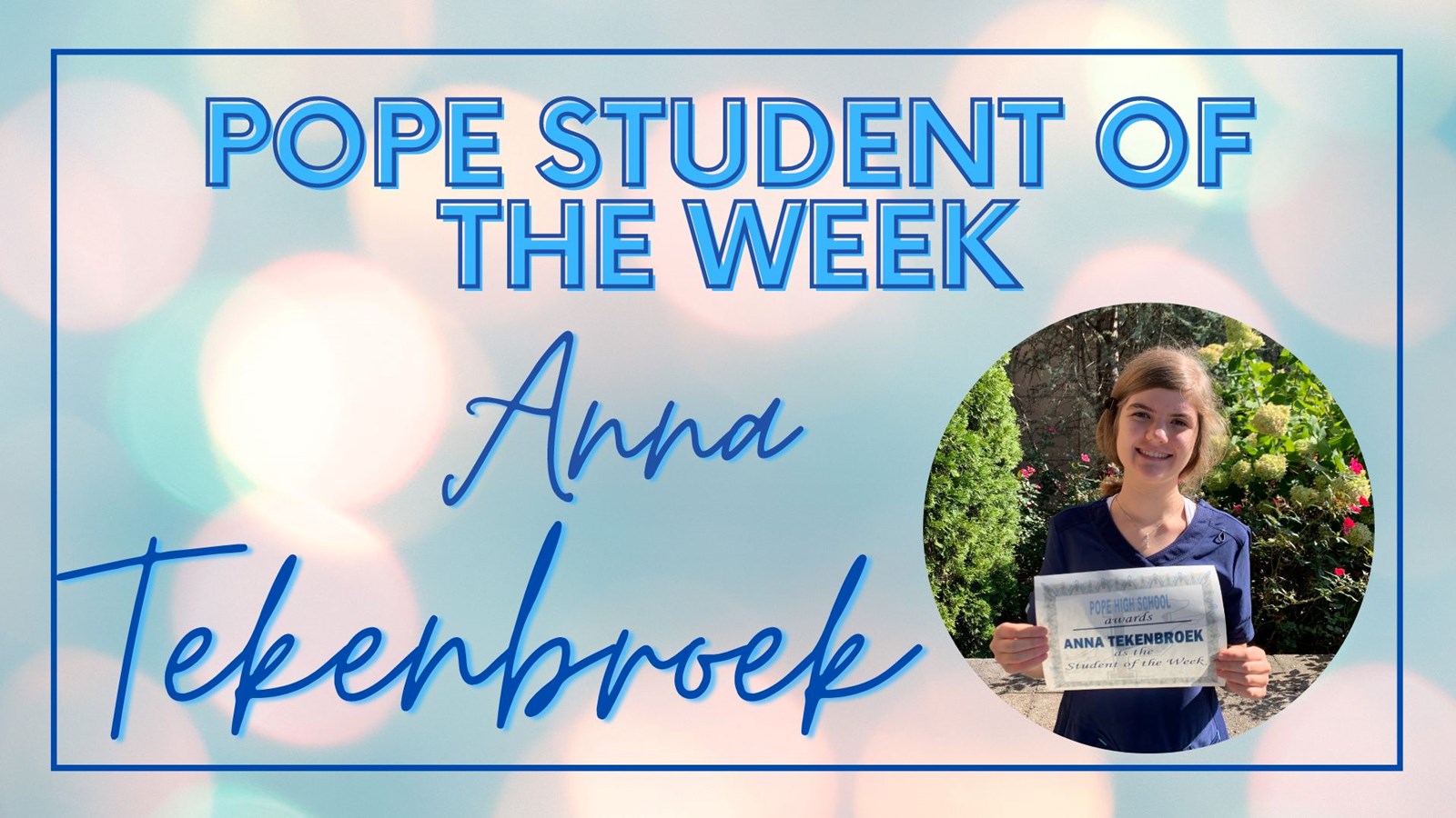 Student of the Week